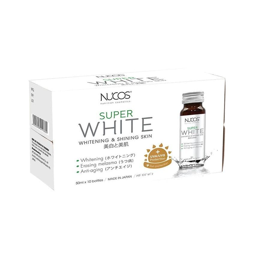 Nước Uống Làm Sáng Giảm Thâm Giảm Nhăn | Nucos Super White | 50 ml